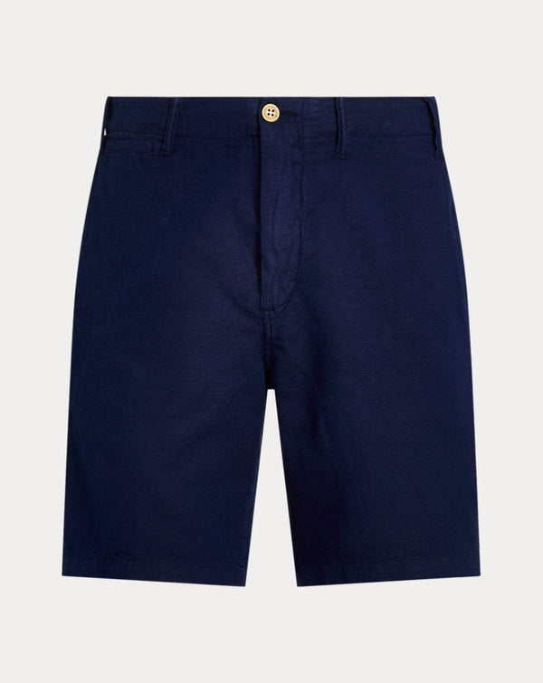 Short de linho e algodão Classic Fit