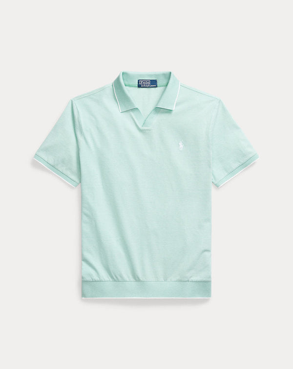 Camisa polo de malha jacquard